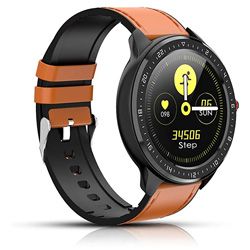 Reloj rastreador de actividad física con frecuencia cardiaca podómetro bluetooth smartwatch. Notificaciones para IOS y Android
