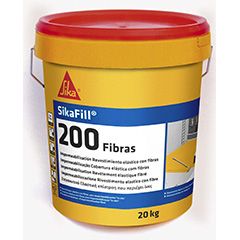 Pintura impermeabilizante SIKA FILL. Pintura elástica con fibras.Color ROJO.
